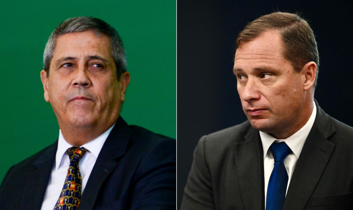Braga Netto acusa Cid de mentir durante acareação sobre dinheiro recebido General Walter Braga Netto (à esq.), ex-candidato a vice de Jair Bolsonaro, e o tenente-coronel Mauro Cid (Foto: Fotos de Marcelo Camargo/Agência Brasil e Evaristo Sá/AFP)