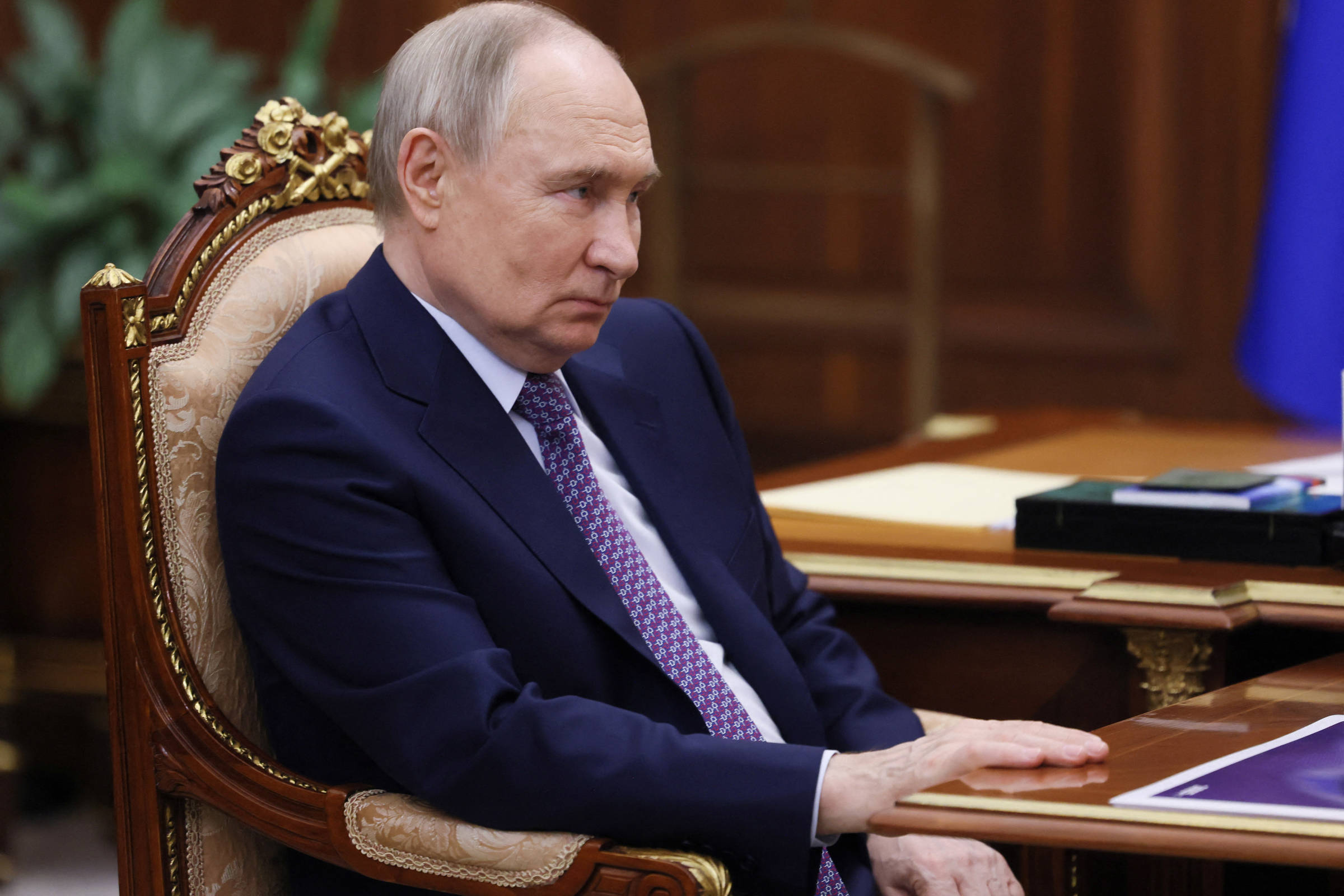 Rússia incentiva gravidez entre jovens para enfrentar crise de natalidade Presidente da Rússia, Vladimir Putin (Foto: Viacheslav Prokofiev/Pool via Reuters)