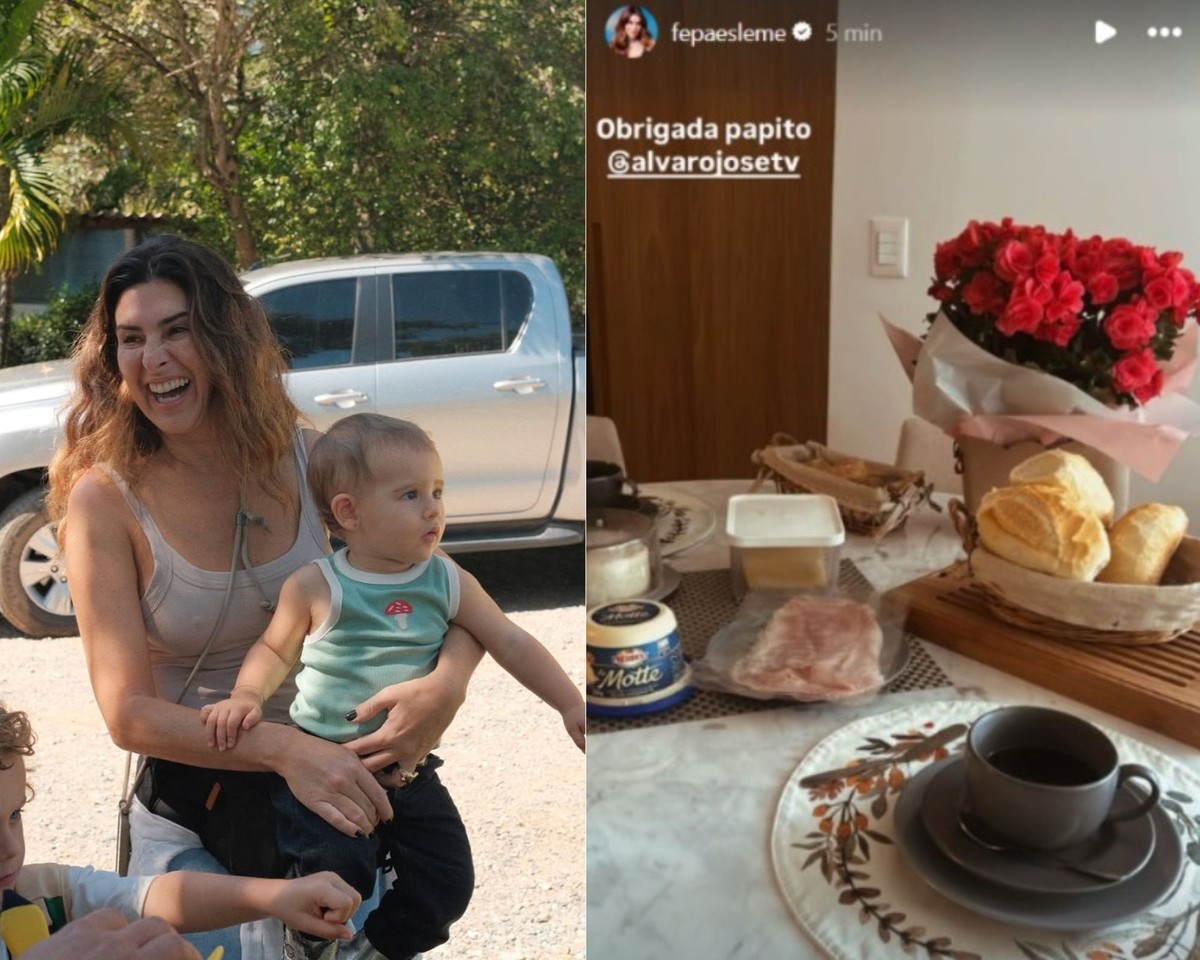 Famosas celebram o Dia das Mães com cafés da manhã especiais recebidos de familiares