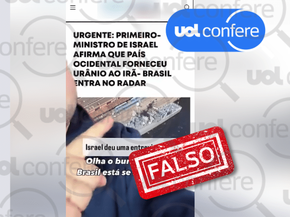 Netanyahu nega que país ocidental tenha fornecido urânio ao Irã Netanyahu não disse que país do Ocidente cedeu urânio ao Irã (Foto: Reprodução/Facebook)