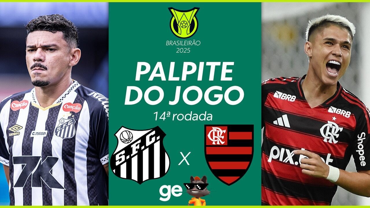 Flamengo enfrenta o Santos em duelo decisivo com liderança em jogo na Vila Belmiro Foto: Reprodução