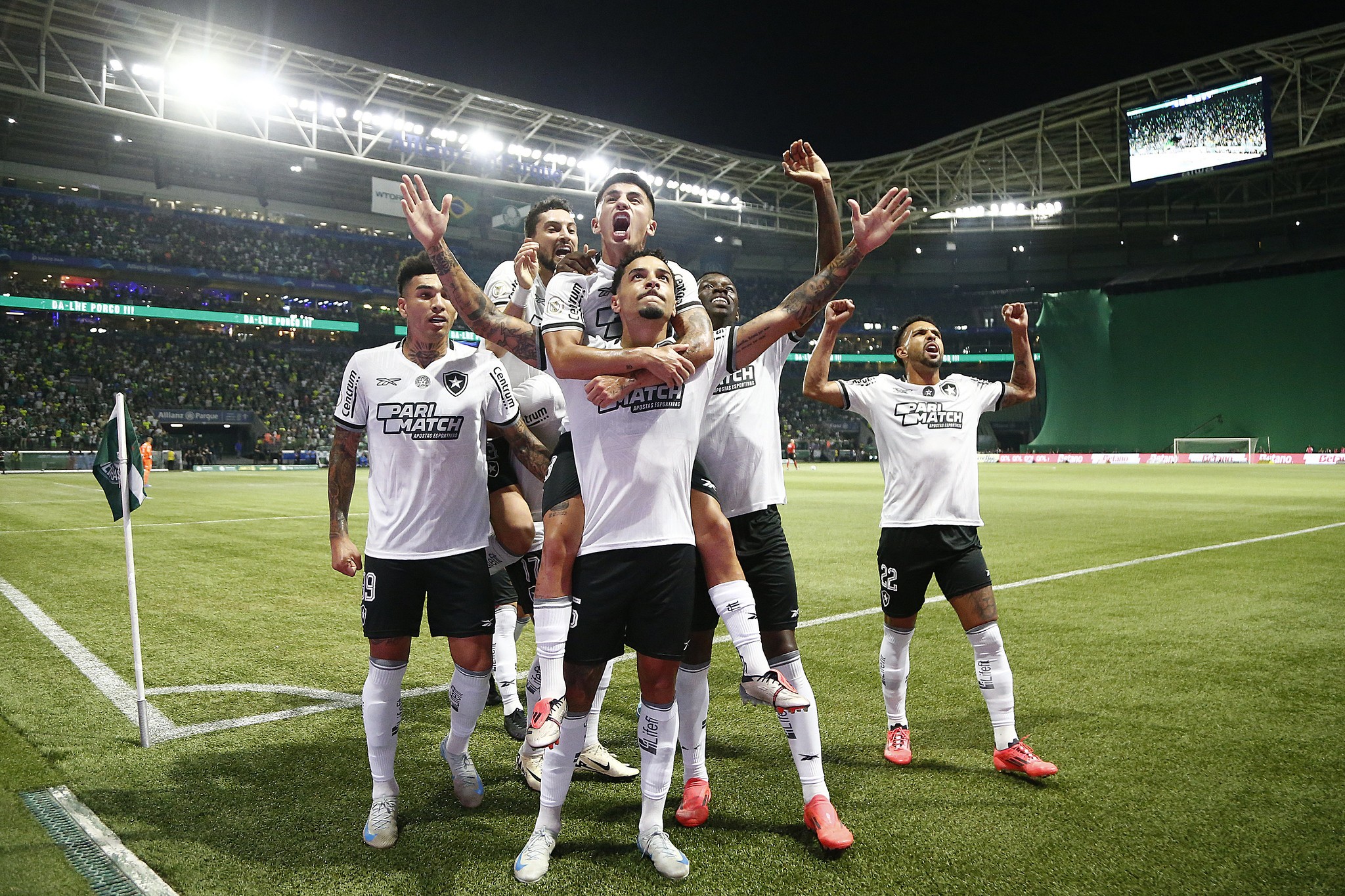 Botafogo mantém invencibilidade de 5 jogos contra o Palmeiras no futebol brasileiro Foto: Reprodução