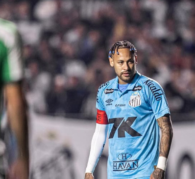 Neymar critica desempenho do Santos em desabafo no vestiário após partida Foto: Reprodução