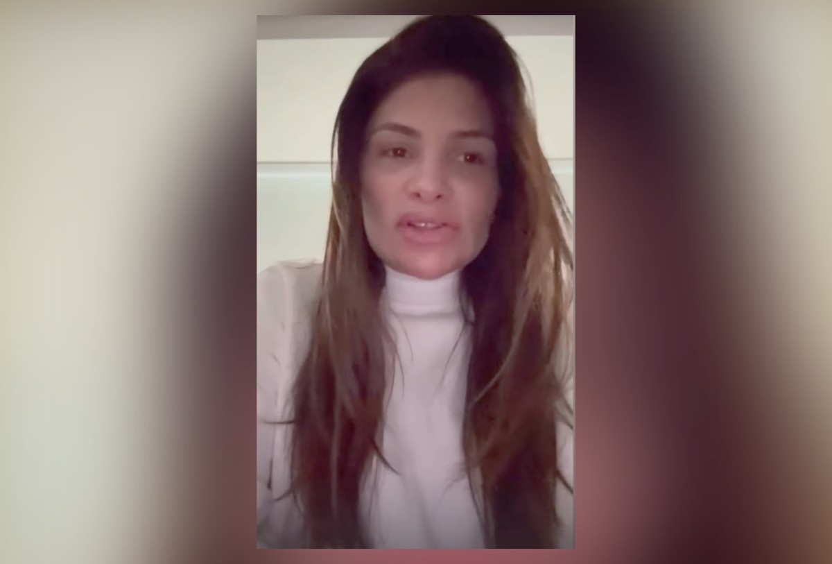 Danúbia Rangel faz desabafo em vídeo sobre mandado de prisão (Foto: Reprodução Instagram)