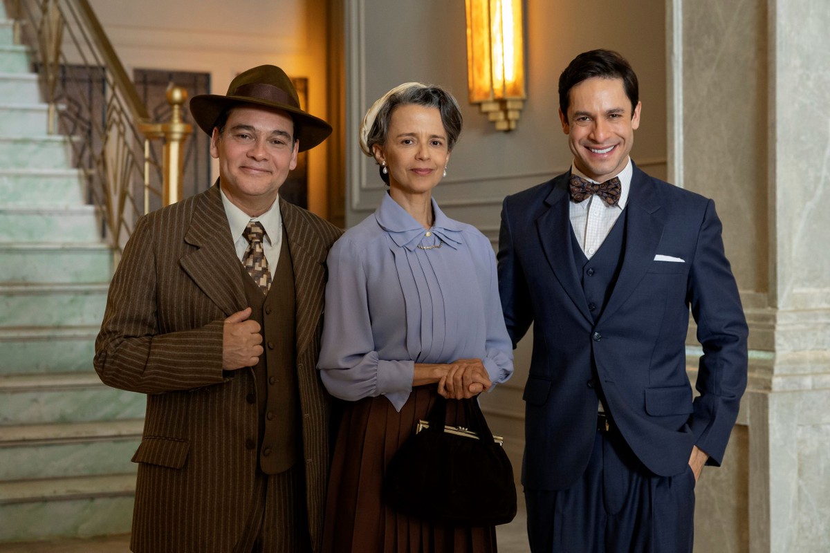 Claudio Gabriel, Dani Barros e Rainer Cadete em 'Êta mundo melhor!' — Foto: Manoella Mello/TV Globo