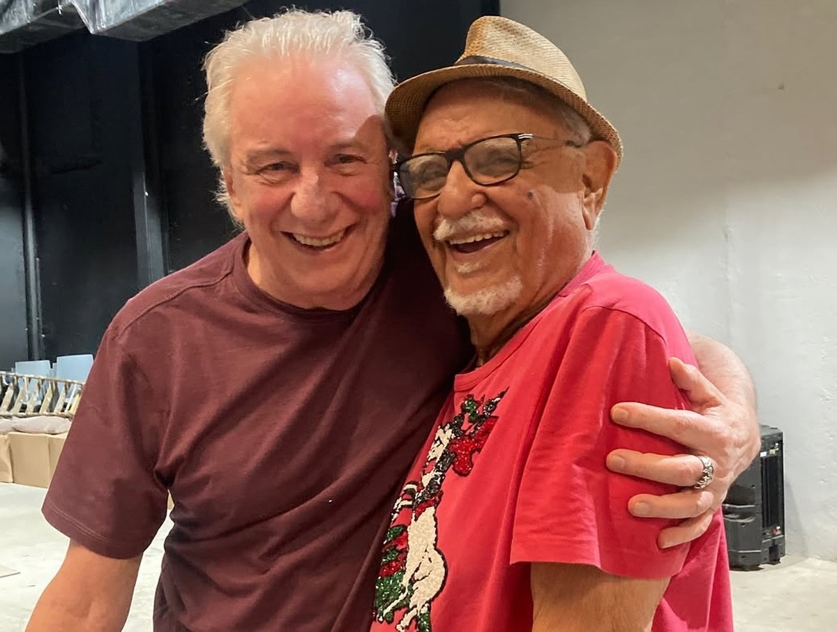 Festival de teatro no Rio terá leituras dramáticas com grandes nomes da cena artística Haddad ao lado de Nanini (Foto: Arquivo Pessoal)