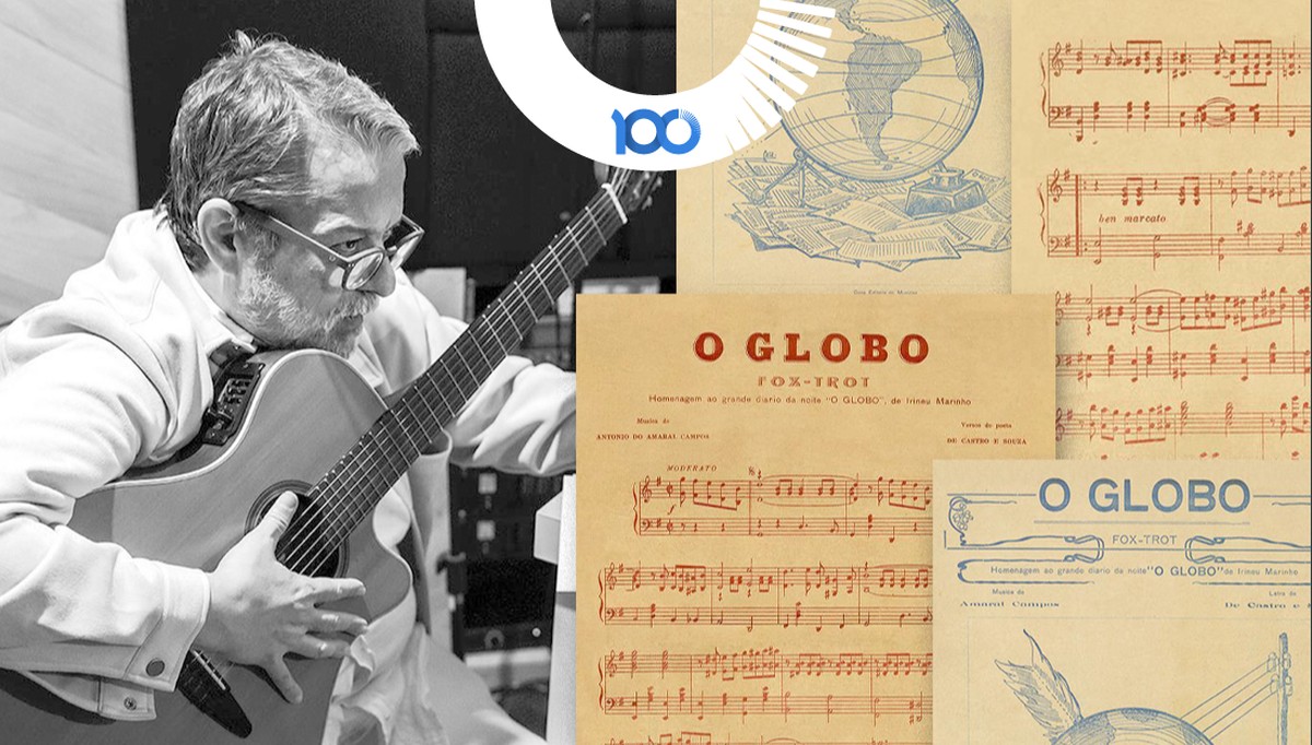 Jingle histórico do GLOBO é relembrado após 100 anos; ouça a canção revivalista Maestro Luís Filipe de Lima com as notas da canção de 1925 (Foto: Cícero Rodrigues)