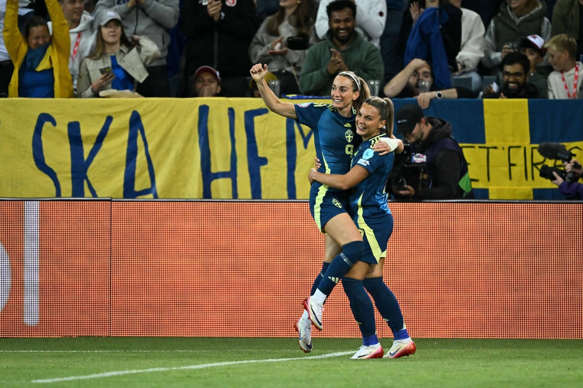 Suécia se destaca na Euro 2025 com desempenho sólido e jogos sem empates Foto: Reprodução/The Athletic UK