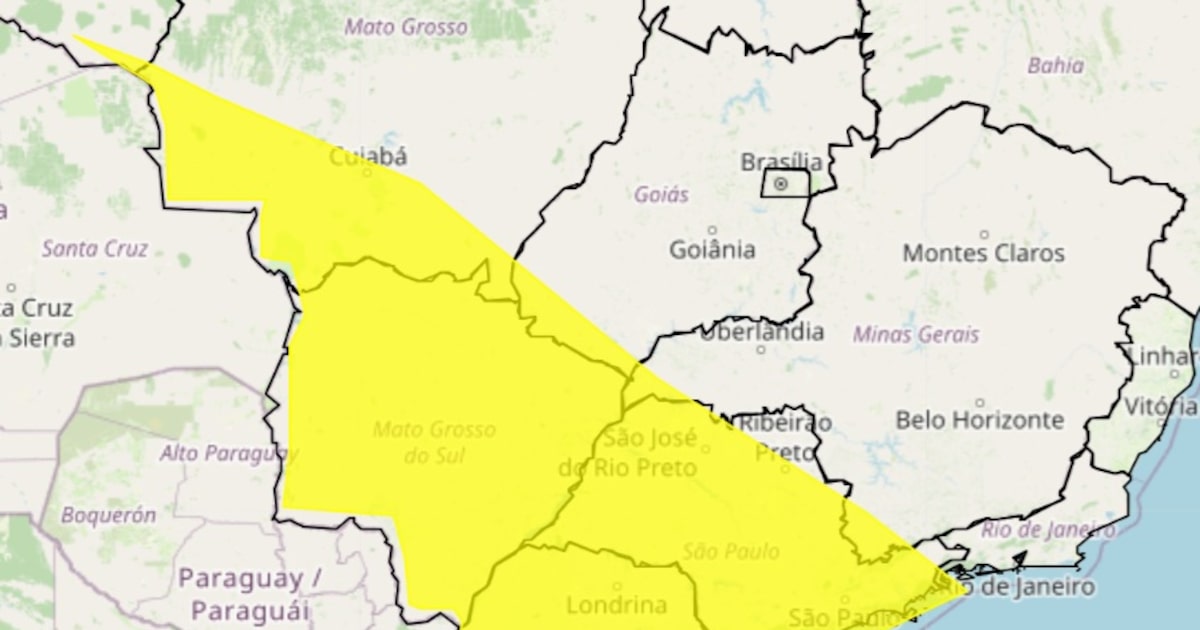 Inmet emite alerta de frio intenso; confira as regiões afetadas Inmet emite alerta de queda de temperaturas em Estados brasileiros. (Foto: Reprodução/Inmet)