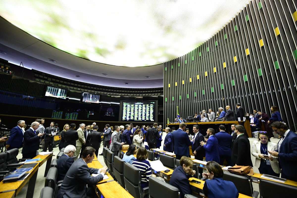 Plenário da Câmara dos Deputados durante sessão do Congresso (Foto: Saulo Cruz/Agência Senado)