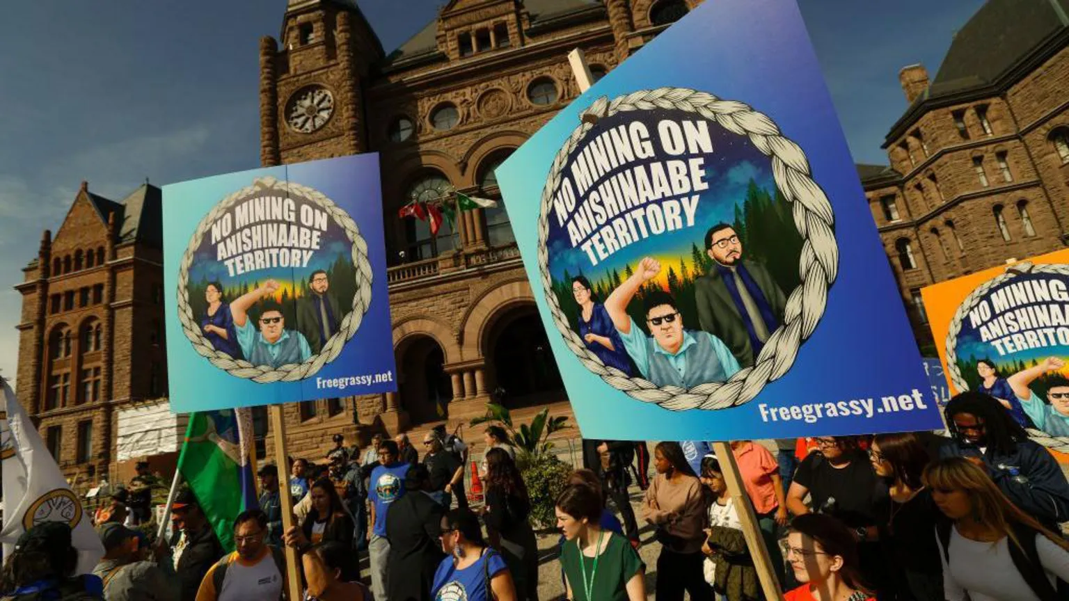 Protesto de 2023 contra o desenvolvimento na Anel de Fogo (Foto: Getty Images)