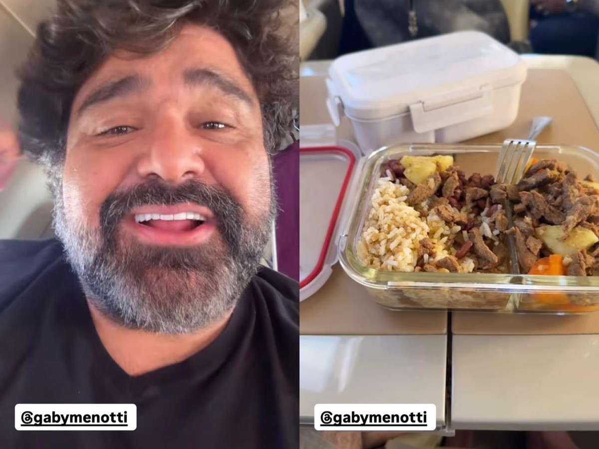 Menotti leva marmita em voo e estabelece nova meta de emagrecimento Fabiano Menotti — Foto: Reprodução