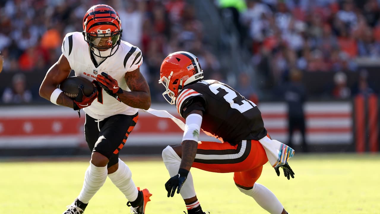 Ja'Marr Chase aponta Denzel Ward como o cornerback mais difícil que enfrentou Ja'Marr Chase aponta Denzel Ward como o cornerback mais difícil que enfrentou