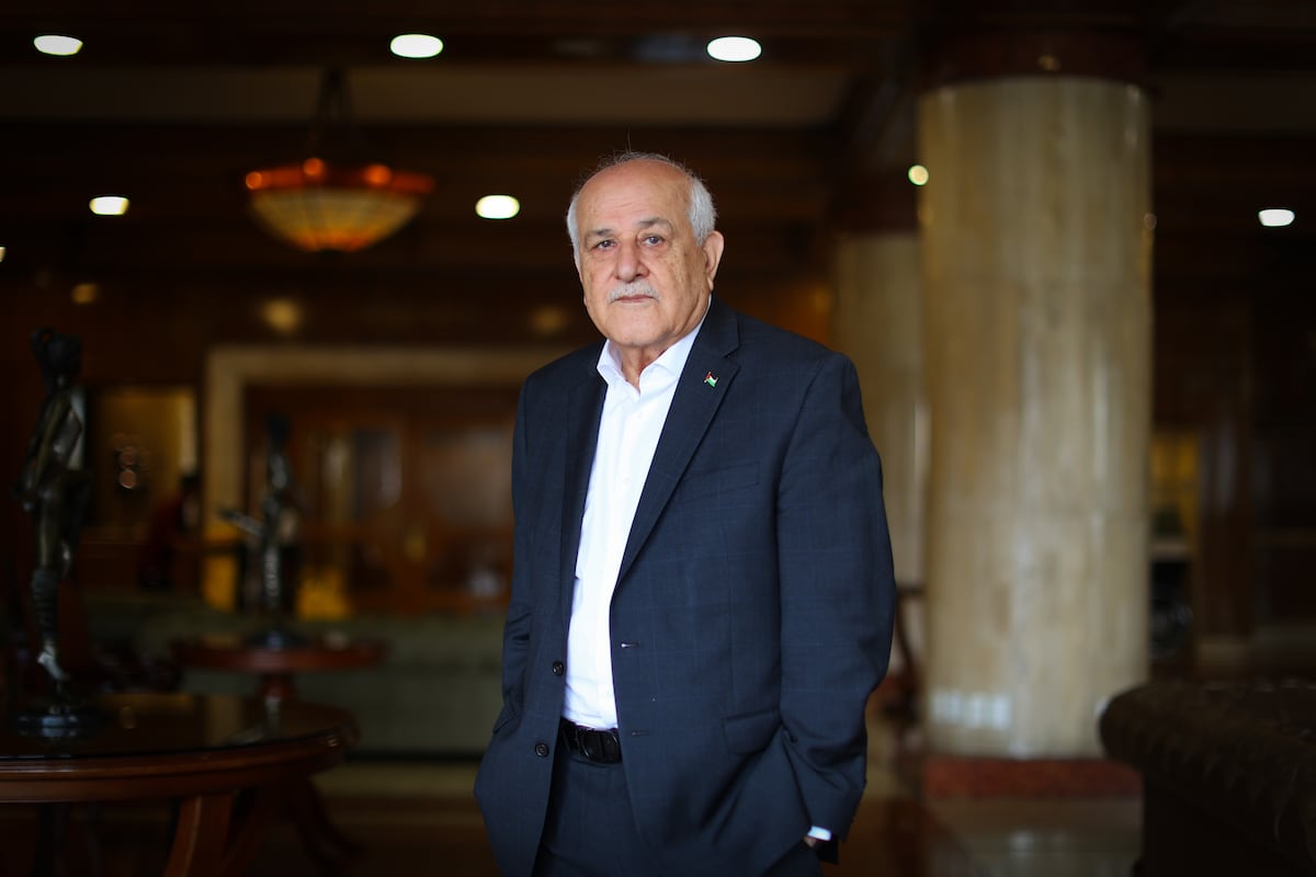 Riyad Mansour, em Bogotá, no dia 16 de julho de 2025. (Foto: ANDRÉS GALEANO)