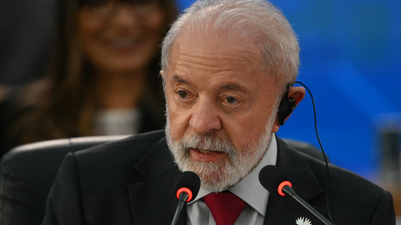 Federação israelita manifesta indignação após declarações de Lula sobre Gaza O presidente Lula durante a Cúpula dos Brics (Foto: Mauro PIMENTEL/AFP)