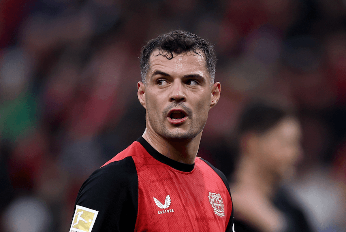 Granit Xhaka manifesta desejo de transferência para o Sunderland junto ao Leverkusen Foto: Reprodução/The Athletic UK
