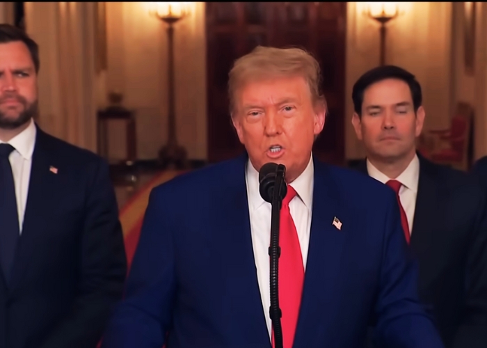 Trump expressa gratidão a Deus após bombardeio dos EUA no Irã e gera reações Foto: Reprodução