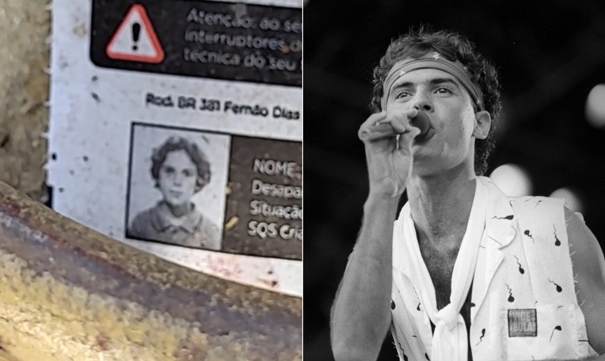 Fã descobre foto de Cazuza em campanha por crianças desaparecidas; assista ao vídeo