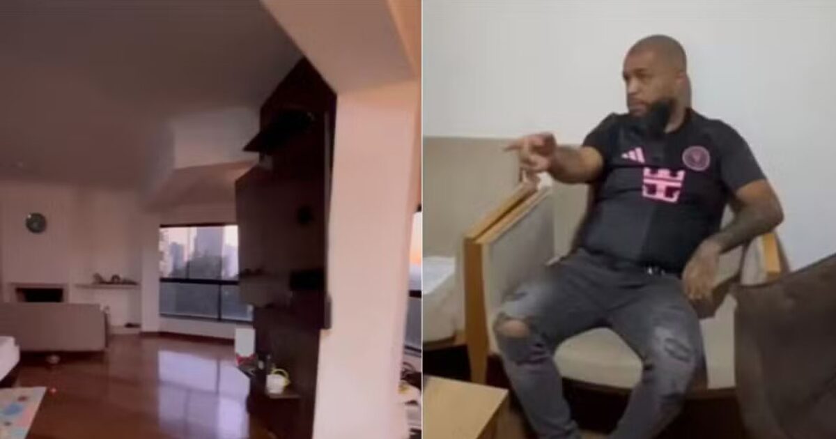 Alex Amaro de Oliveira, conhecido como Barba, foi preso durante uma operação da Polícia Civil de Santos (SP) em um apartamento de alto padrão no bairro Morumbi, em São Paulo. (Foto: POLICIA CIVIL)