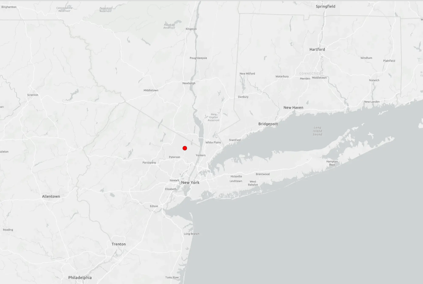 Tremor de terra em NY (Foto: USGS)
