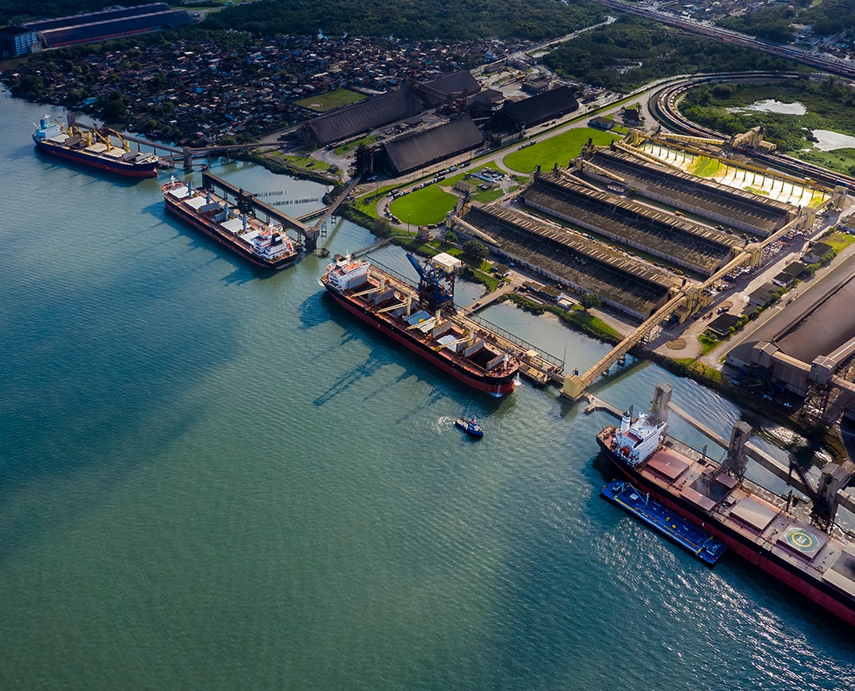 Estrangeiros e JBS disputam megaterminal em ação judicial no Porto de Santos Porto de Santos (Foto: Shutter)