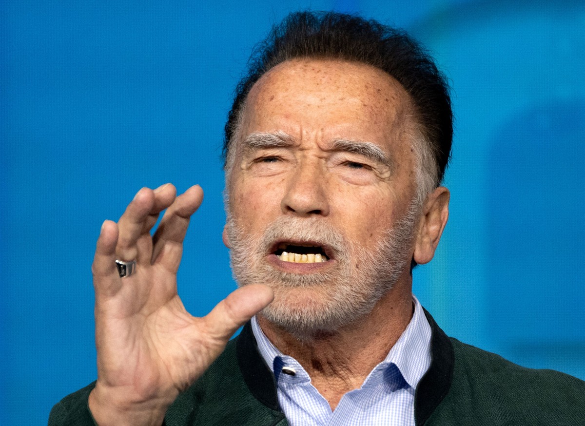 Arnold Schwarzenegger e Whoopi Goldberg debatem divergências sobre imigração nos EUA Arnold Schwarzenegger, em junho deste ano — Foto: Joe Klamar / AFP