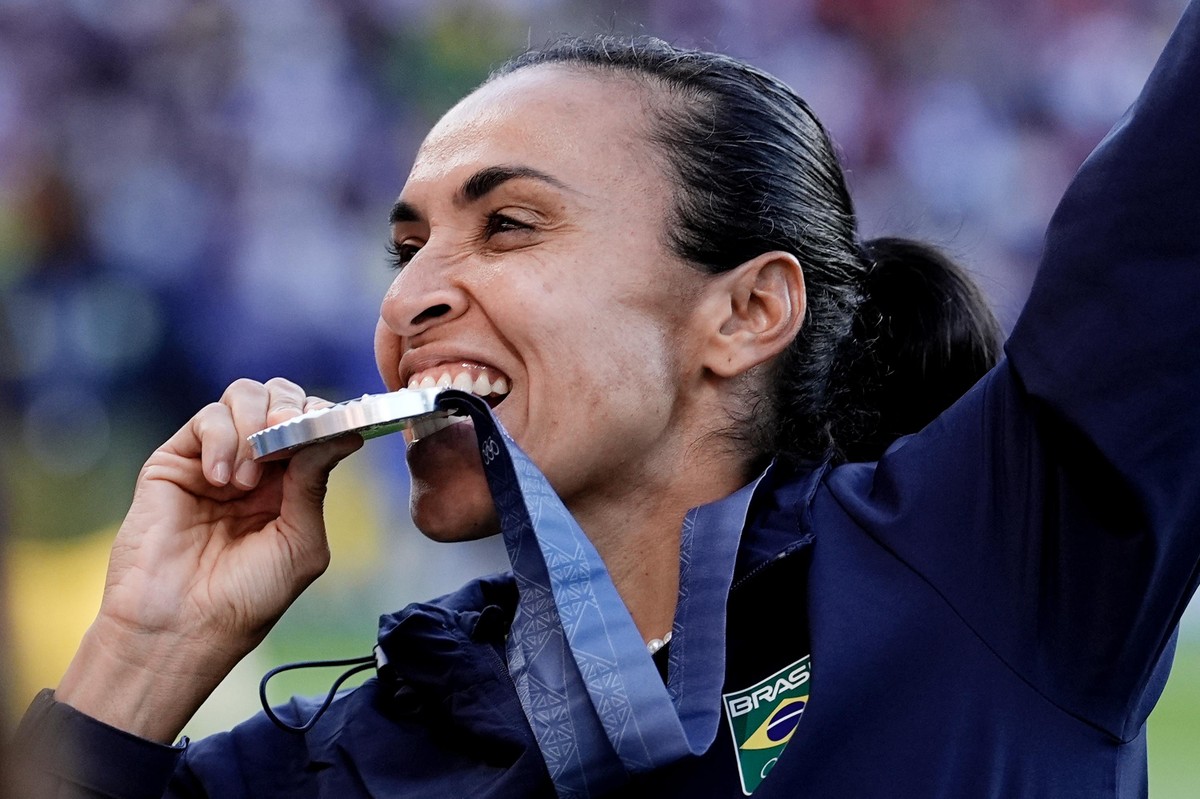 Cinco jogadoras promissoras para acompanhar na Copa América de 2025 Marta se despede da seleção brasileira após Paris-2024 (Foto: Luiza Moraes/COB)