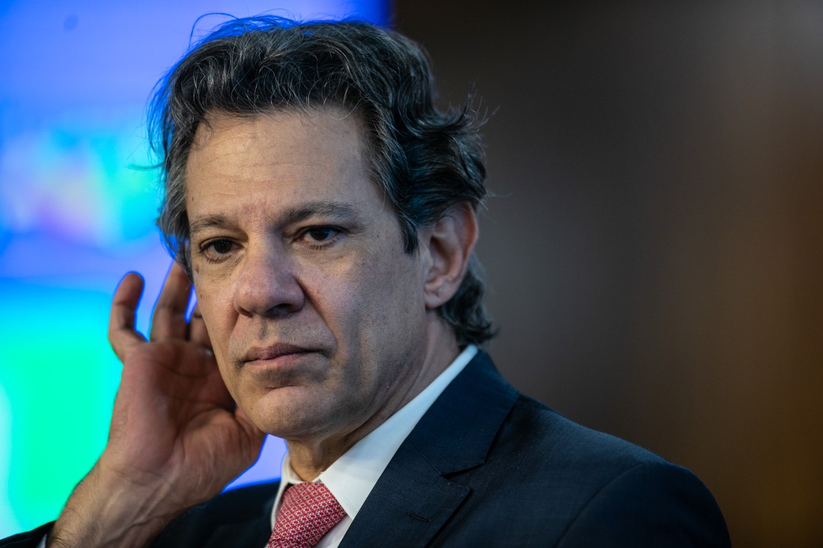 Ministro da Fazenda, Fernando Haddad no Palácio do Planalto (Foto: Brenno Carvalho / Agência O Globo)