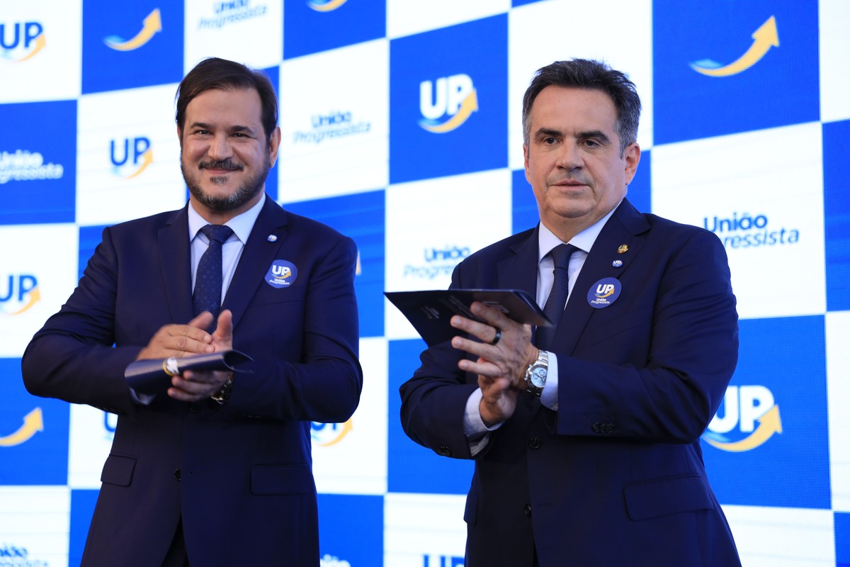 União Brasil e PP definem data para votação da federação partidária O presidente do União Brasil e futuro dirigente da federação União Progressista, Antonio Rueda (à esq.), e o senador Ciro Nogueira (PI), presidente do PP (Foto: Divulgação/PP)