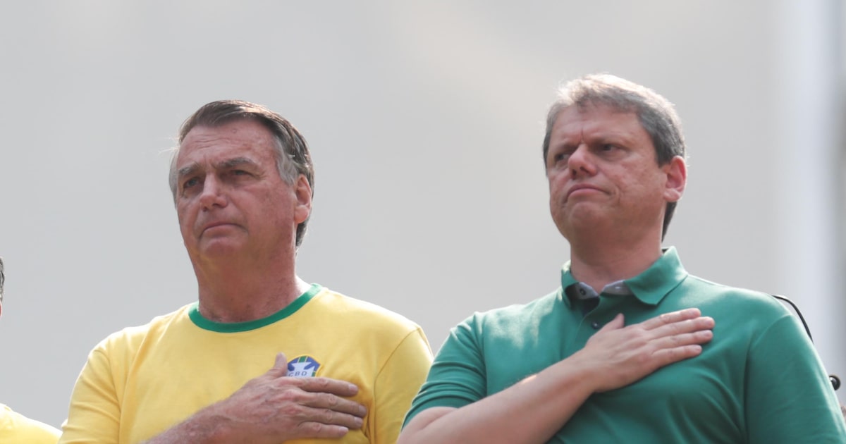 Tarcísio defende que julgamento de Bolsonaro deve ser feito pelo povo brasileiro Foto: Reprodução