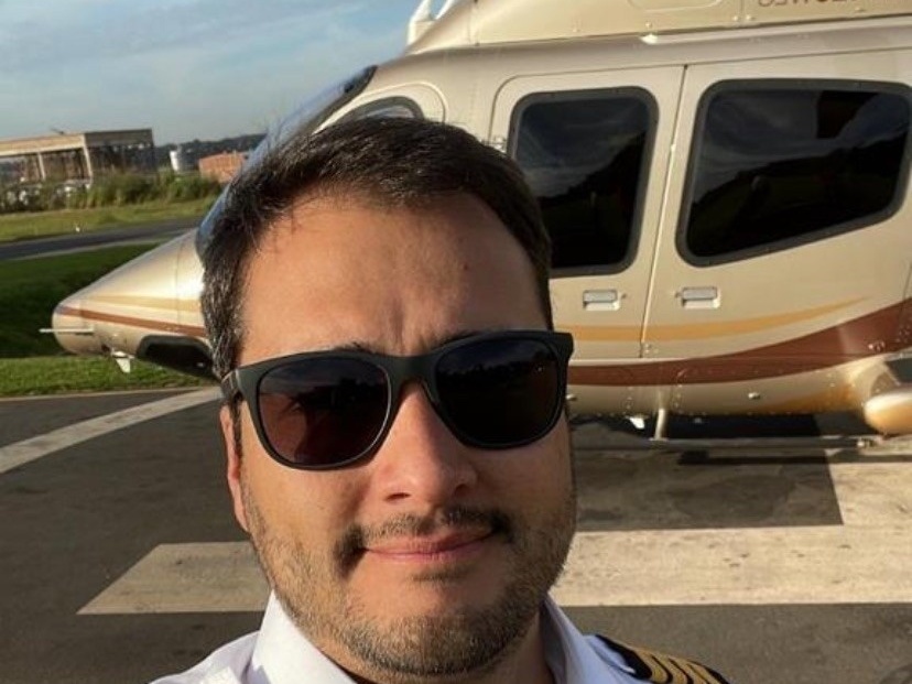Piloto João Augusto Hjertquist Tremeschin, morto em um acidente de helicóptero em 2022 (Foto: Arquivo pessoal)