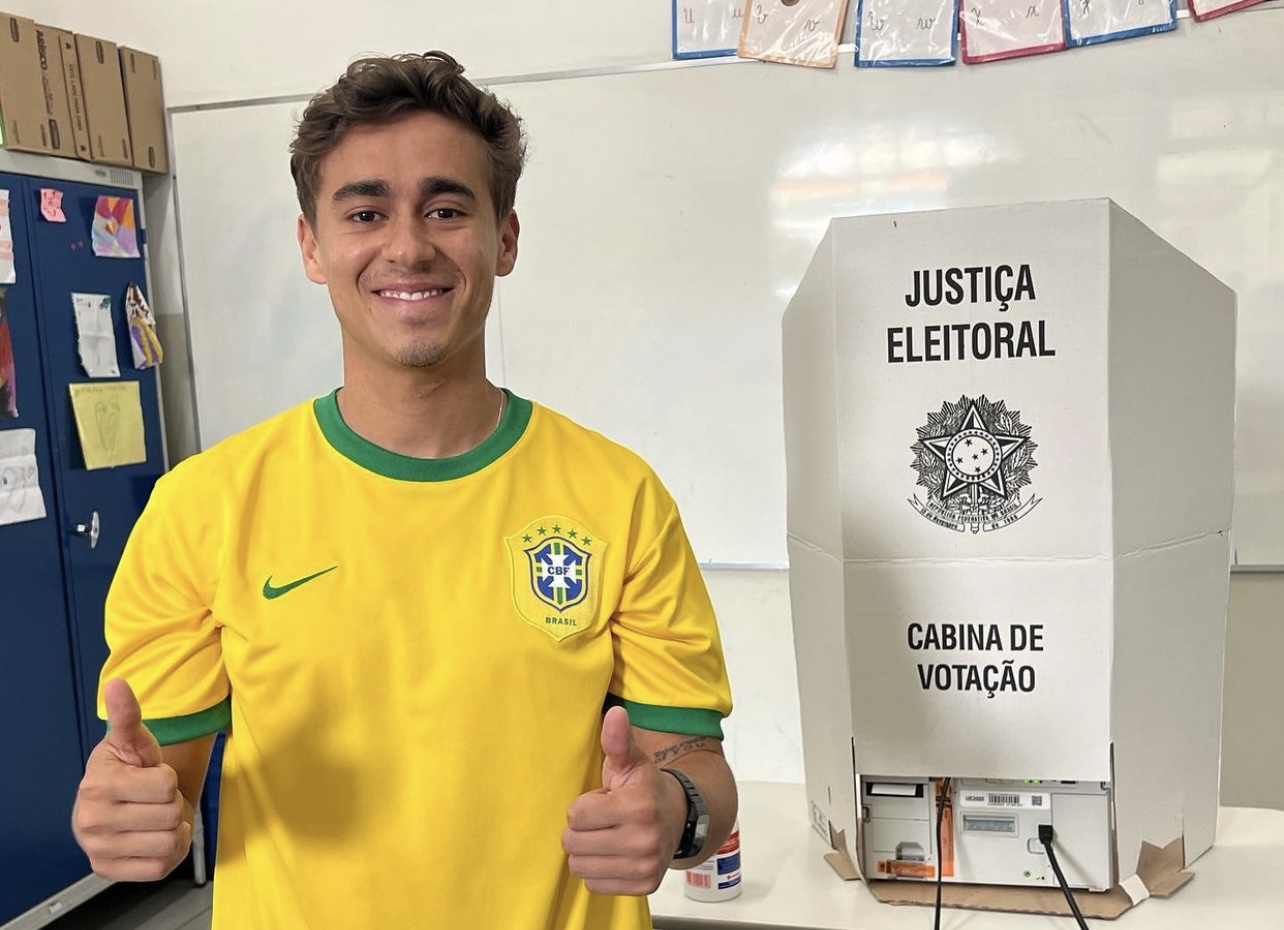 Eduardo Bolsonaro critica atuação de Nikolas na busca por punições ao Brasil Foto: Reprodução