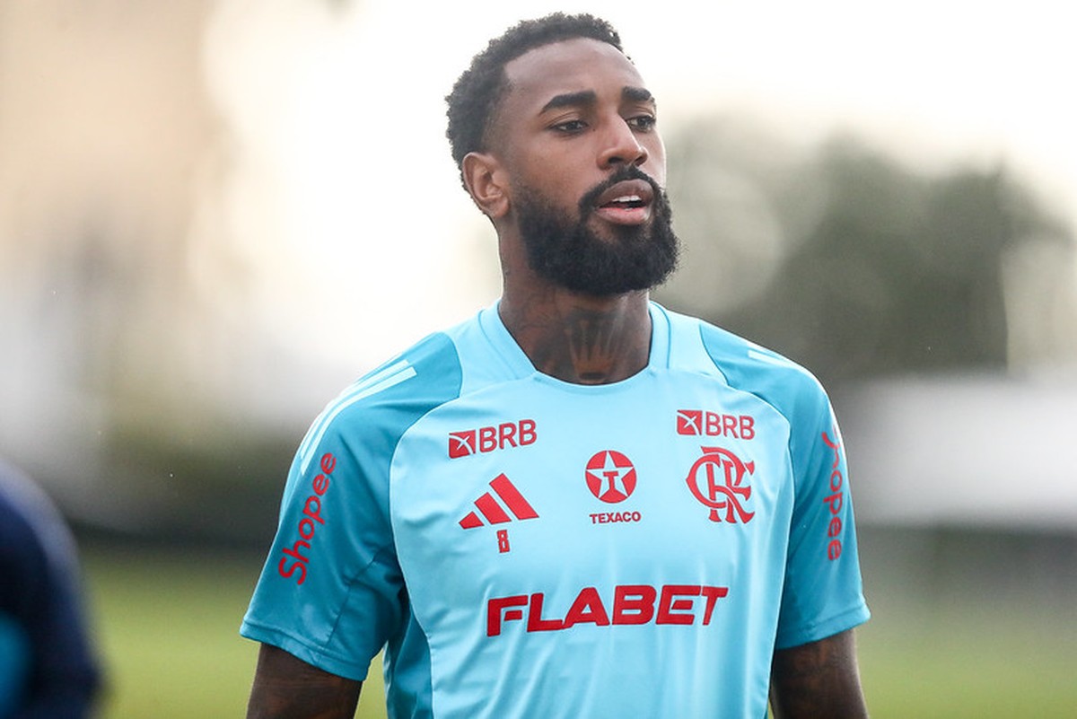 Fla aguarda operação financeira para rescindir contrato de Gerson Gerson em treino do Flamengo (Foto: Gilvan de Souza/Flamengo)