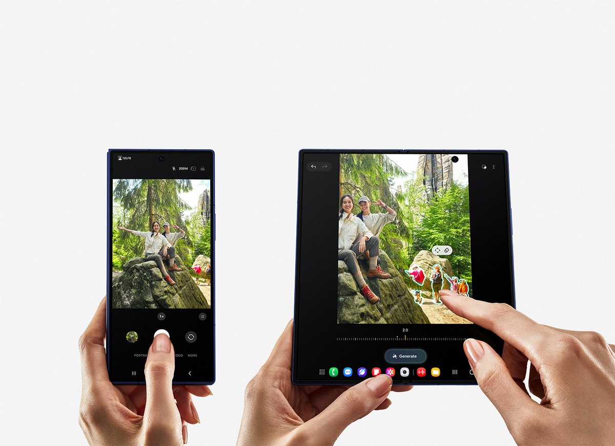 Samsung apresenta novos celulares dobráveis ultrafinos com IA e telas ampliadas Samsung apresenta novos celulares dobráveis ultrafinos com IA e telas ampliadas