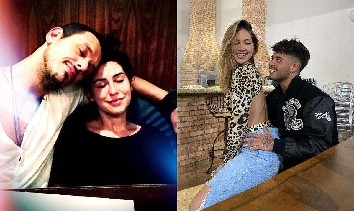 Ex-casais que mantêm amizade após o término, como Fernanda e João Vicente Fernanda Paes Leme e João Vicente de Castro; Virginia Fonseca e Zé Felipe (Foto: Reprodução)