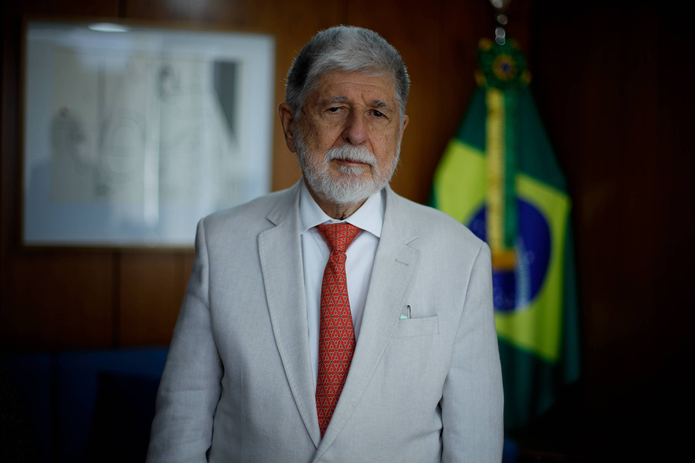 Brasil rejeita novo embaixador de Israel e propõe relação mínima entre os países Embaixador Celso Amorim, assessor internacional de Lula, em foto de março de 2025. (Foto: Reprodução)