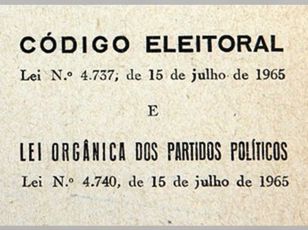 Novo Código Eleitoral traz mudanças e gera polêmicas no cenário político brasileiro Código Eleitoral em vigor no país é o mesmo instituído em 1965 (Foto: TRE-RN)