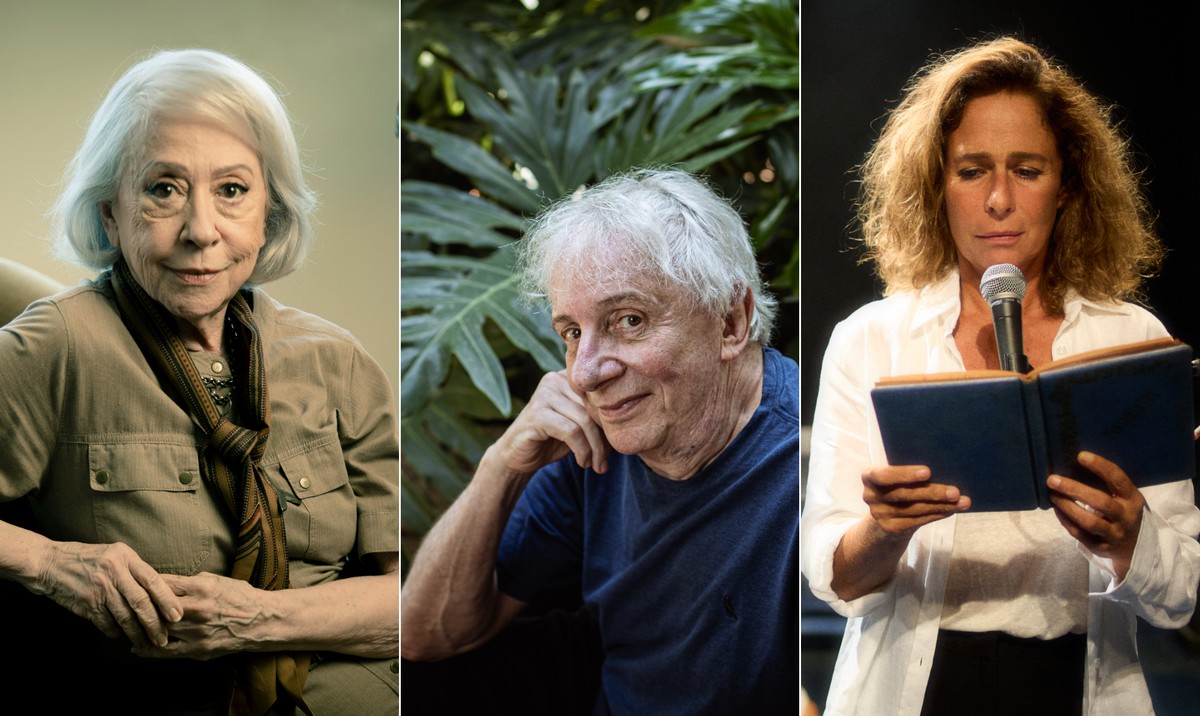 Festival de Teatro Amir Haddad oferece ingressos populares com Fernanda Montenegro e Marco Nanini Fernanda Montenegro, Marco Nanini e Andrea Beltrão participam do Festival Amir Haddad (Foto: Fotos de Leo Martins, Hermes de Paula e divulgação/Felipe Ovelha)