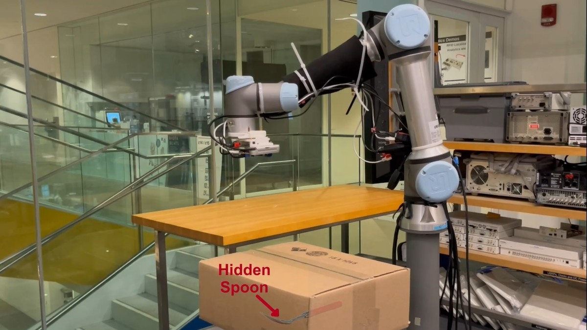 MIT desenvolve robô capaz de ver através de caixas e paredes com nova tecnologia MIT desenvolve robô capaz de ver através de caixas e paredes com nova tecnologia