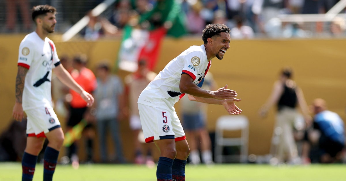 Marquinhos explica domínio do Chelsea na final: ‘Fomos surpreendidos taticamente’ (Foto: Luke Hales/AFP)