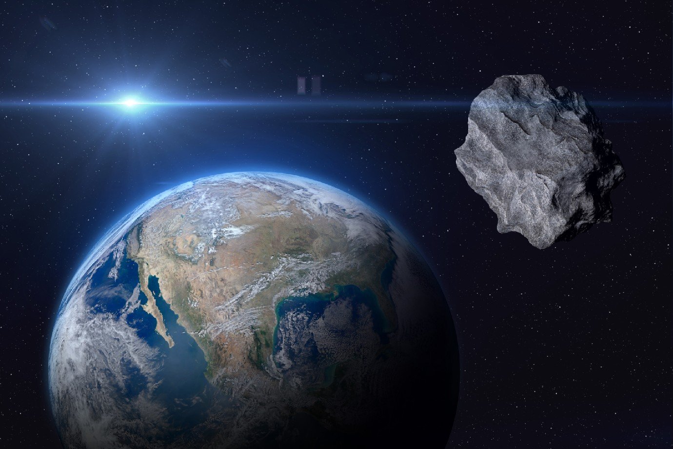Cientistas avaliam riscos de asteroides colidirem com a Terra em breve Probabilidade de impacto de asteroides: incertezas na órbita geram simulações para estimar risco de colisão (Foto: buradki/Getty Images)