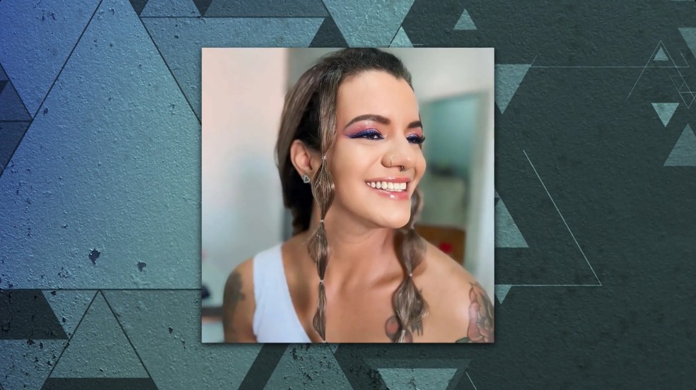 Juliana Soares, de 35 anos, vítima de espancamento por seu então namorado (Foto: Reprodução/Fantástico)