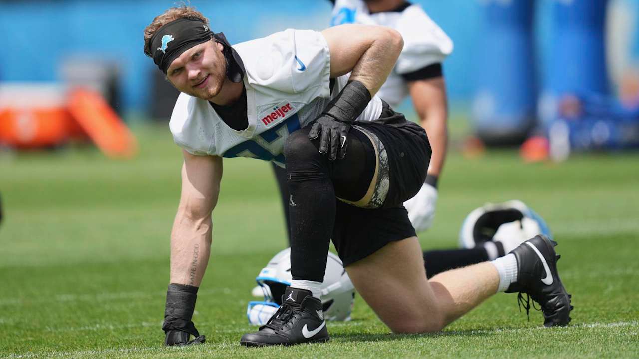 Aidan Hutchinson se recupera de lesão e se prepara para o treinamento na temporada