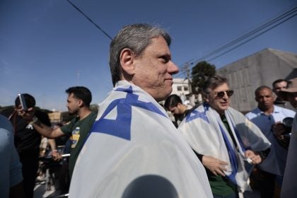Tarcísio de Freitas na 33ª Edição da Marcha para Jesus. (Foto: Paulo Pinto/Agência Brasil)