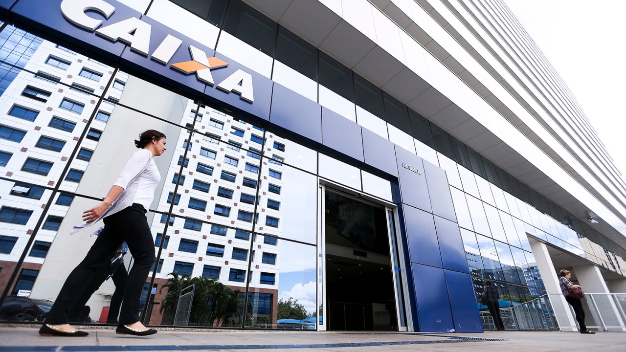 Agência da Caixa Econômica Federal, em Brasília — (Foto: Marcelo Camargo/Agência Brasil)