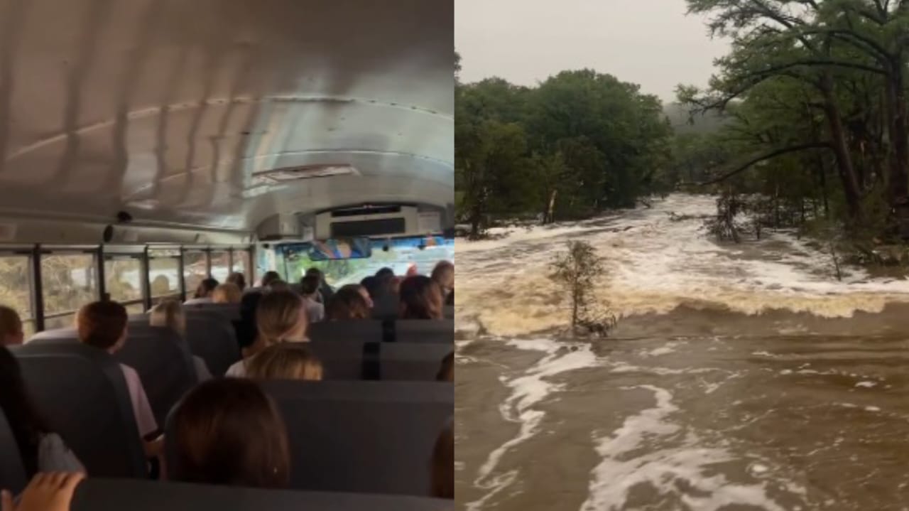 Meninas resgatadas de enchente celebram a fé em ônibus nos Estados Unidos Um grupo de sobreviventes adorou ao Senhor durante uma viagem até um centro de ajuda. (Foto: Reprodução/Instagram/Gabriel Ferrigno)