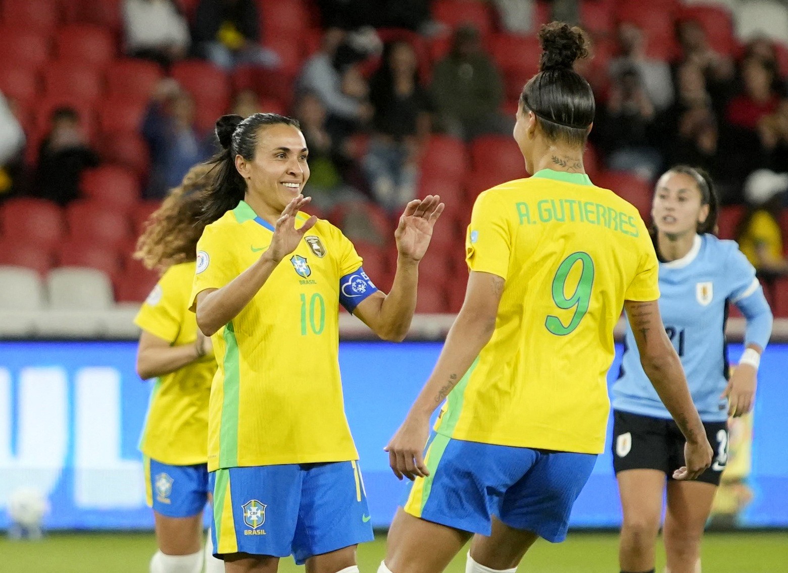 Marta destaca desafio de jogar na altitude de Quito após boa atuação Foto: Reprodução
