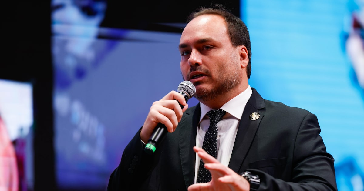 Carlos classifica pen drive apreendido como 'factoide' em nova declaração Carlos Bolsonaro diz que pen drive apreendido na casa de Jair Bolsonaro é um 'factoide fabricado' (Foto: Wilton Junior/Estadão)