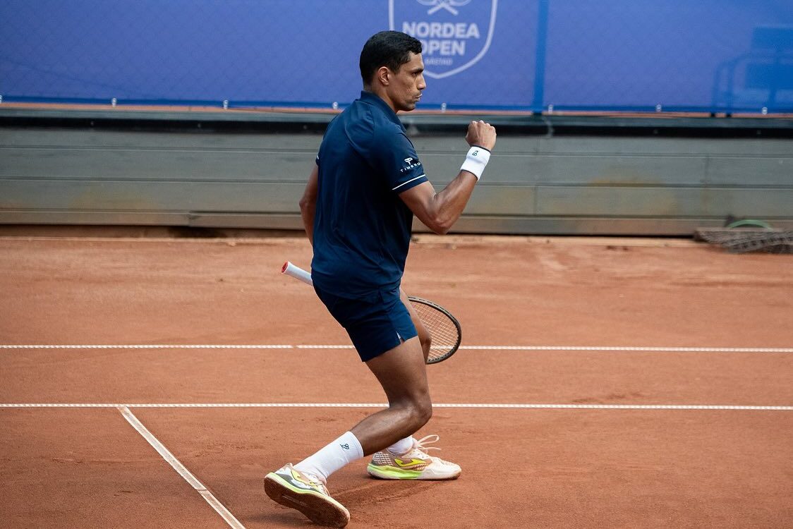 Monteiro supera desafios e avança no qualificatório do ATP 250 de Bastad Foto: Reprodução