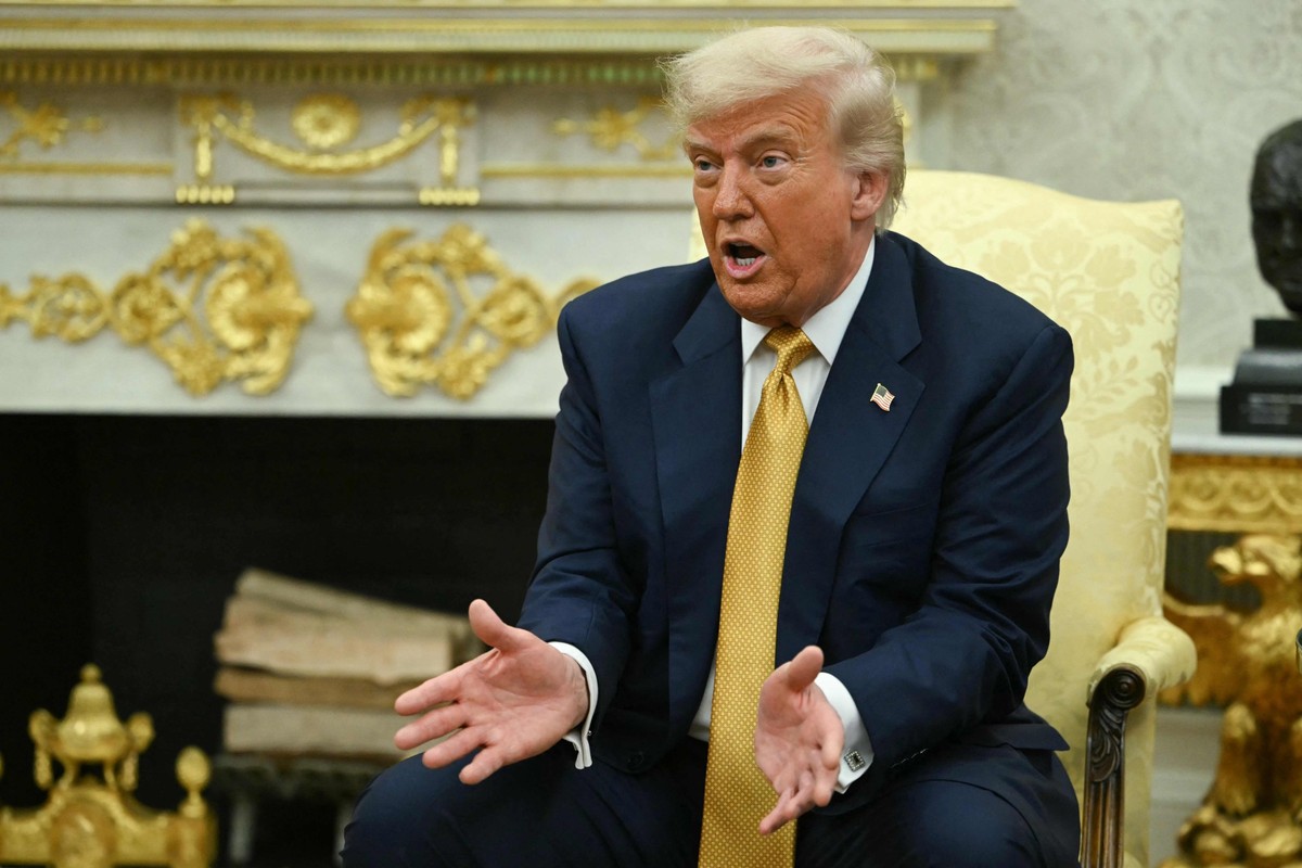 Donald Trump, presidente dos Estados Unidos — Foto: ANDREW CABALLERO-REYNOLDS / AFP/ 16/07/2025
